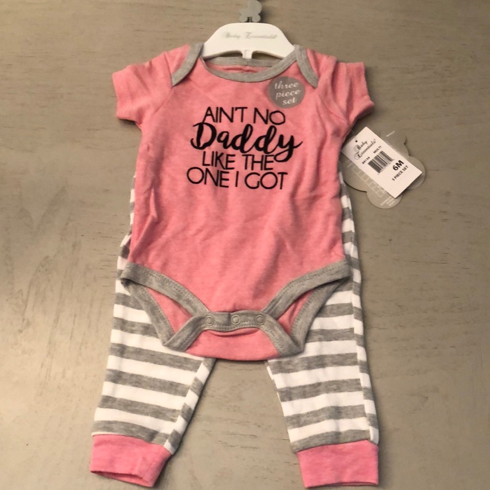 6 mos Onesie and Pants Set.